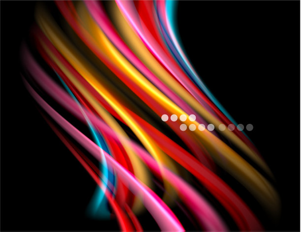 丝绸光滑的线条上的黑色液体液体的颜色图片下载