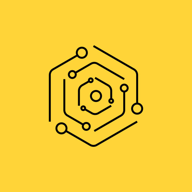 图形几何科技符号个股孤立上图片下载