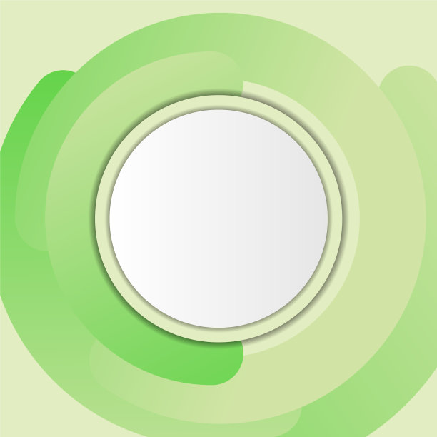 抽象的绿色流体背景与圆图片下载