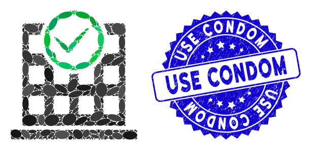 拼贴办公室只使用图标与grunge使用图片下载