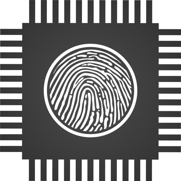 带有指纹的中央处理器图片下载
