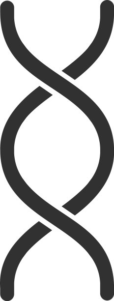 DNA图标现代简约扁平标志图片下载