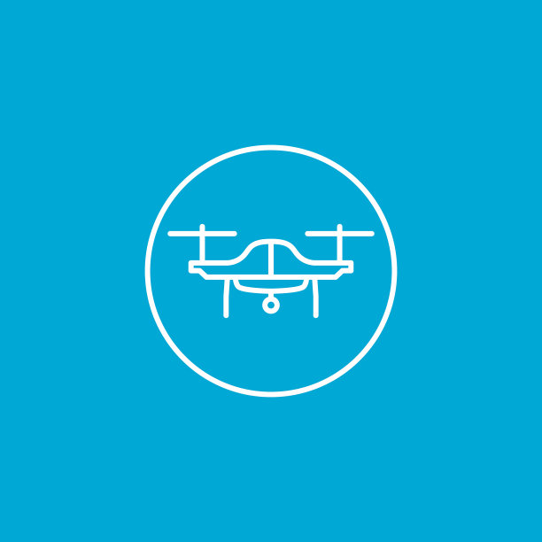 无人机或四轴飞行器图标图片下载