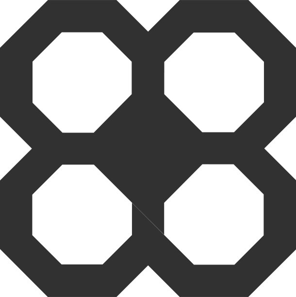 现代八角形商务信息图表模板图片下载