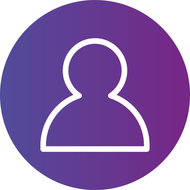 紫色线性轮廓人图标用户图标在图片下载