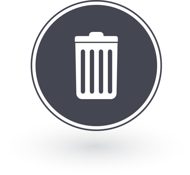 删除图标垃圾桶垃圾桶回收站垃圾标志图片下载