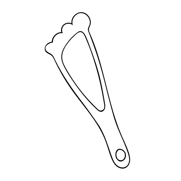 给脚用的浮石。脚清洗。修脚。矢量手绘插图上的白色背景。元素用于您的设计。图片下载