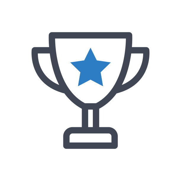 带有明星图标的奖杯图片下载