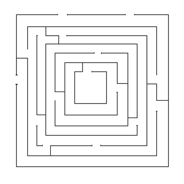 方形迷宫，儿童和成人的拼图。培养记忆力和注意力的任务。儿童读物的页面。矢量插图，圆形迷宫图片下载