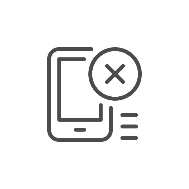 呼叫阻塞线轮廓图标图片下载