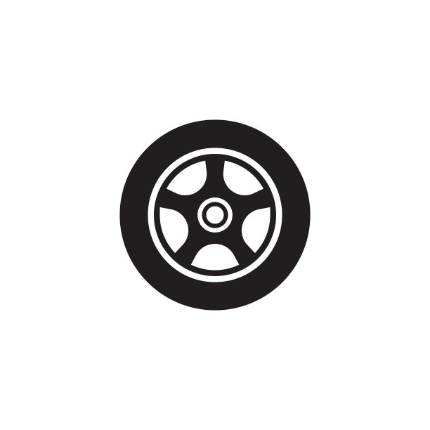 汽车车轮标志模板矢量图标图片下载