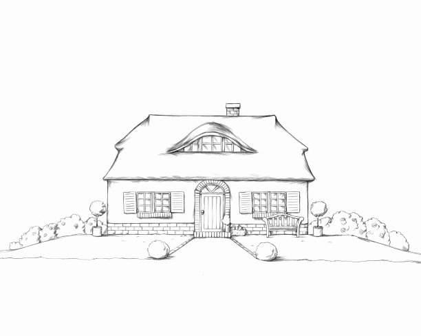 有茅草屋顶的可爱的弗里斯兰房子图片下载