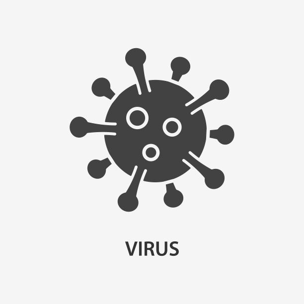 新型冠状病毒细菌细胞图标。用于图形和网页设计的矢量图图片下载