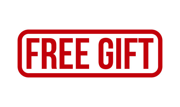免费礼品橡皮图章。红色免费礼物橡胶垃圾邮票印章矢量插图-矢量图片下载