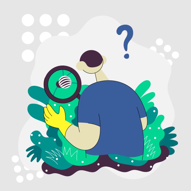 农民在他的植物上研究什么昆虫。彩色插图。图片下载