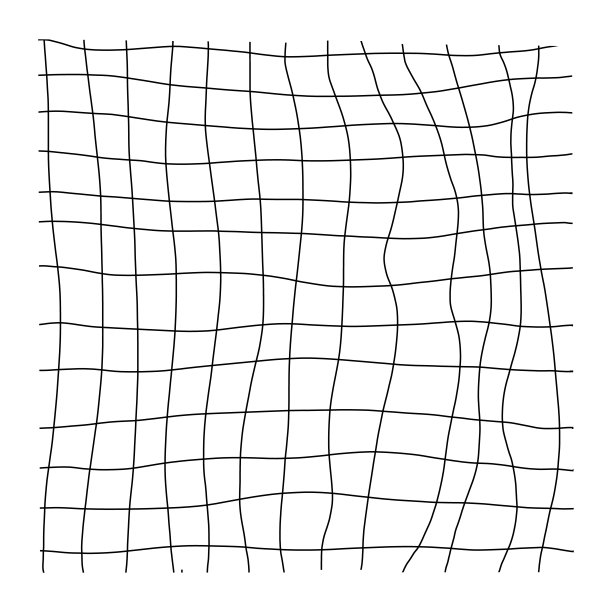 矢量背景，垂直线性波浪网格图片下载