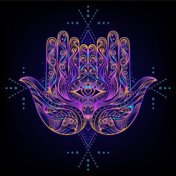 神圣的几何学和boo符号设置阿育吠陀标志图片下载