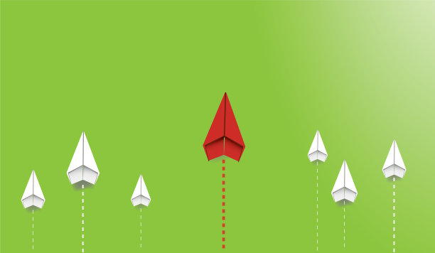 飞机集团纸上绿色符号图片下载