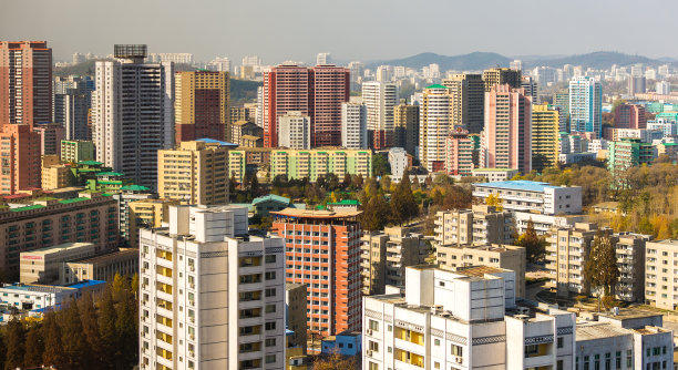 朝鲜首都平壤的库存照片图片下载