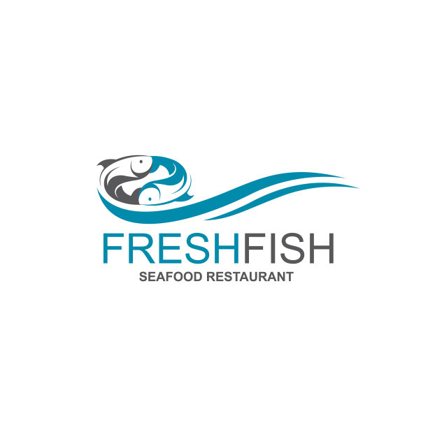 抽象的鱼图标图片下载