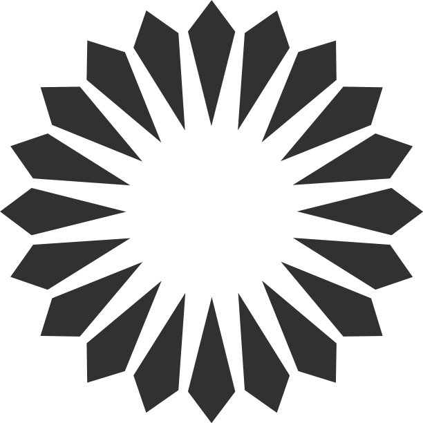 装饰圆花抽象标志设计图片下载