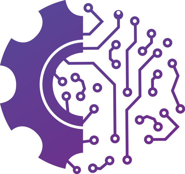 数字机械技术标志模板图片下载