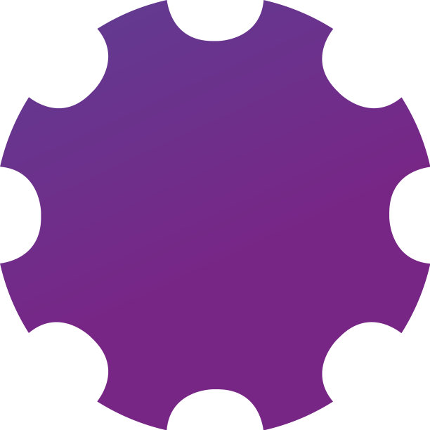 齿轮或齿轮图标简单的平股票符号图片下载