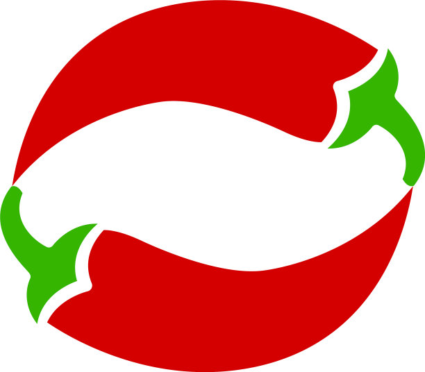 两个新鲜的红辣椒分离图片下载