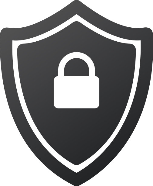 带有锁的Web安全盾牌图标素材图片下载