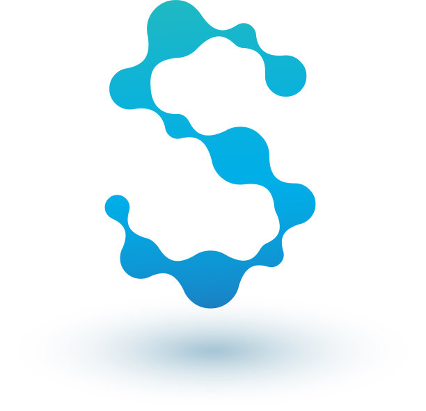 水分子首字母s标志设计图片下载