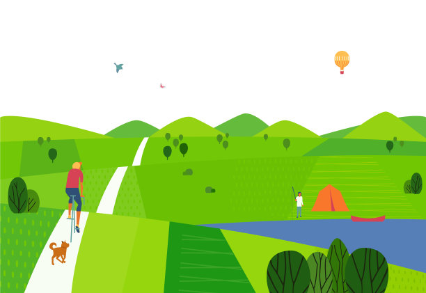 绿色的夏天的风景图片下载