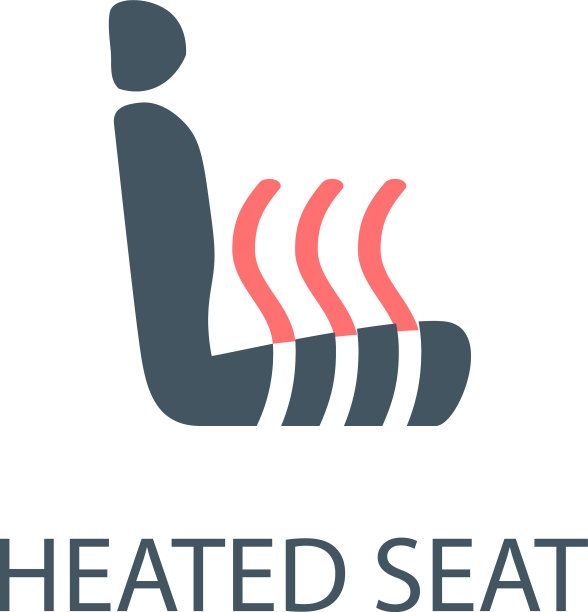 加热汽车座椅图标座椅温暖的象征股票图片下载