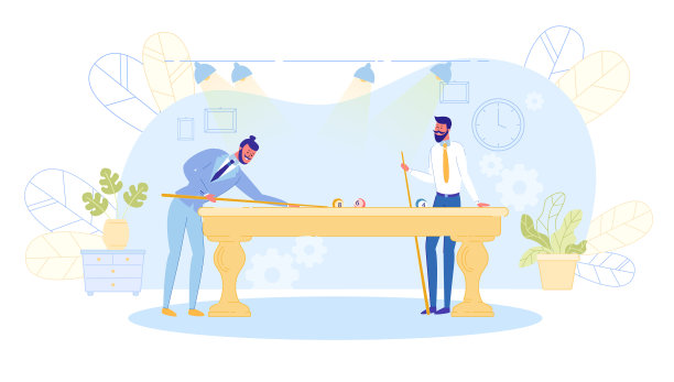 年轻人在办公室或夜总会打台球图片下载