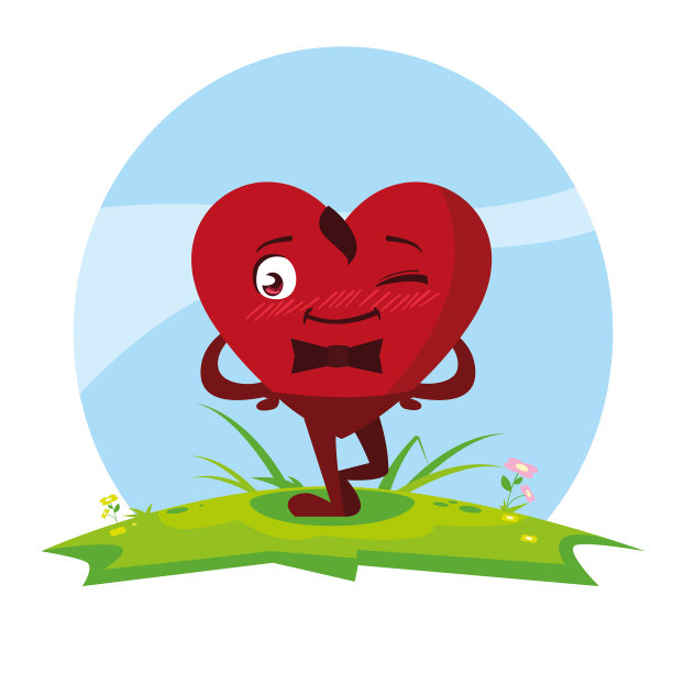 心红手卡情人节图片下载