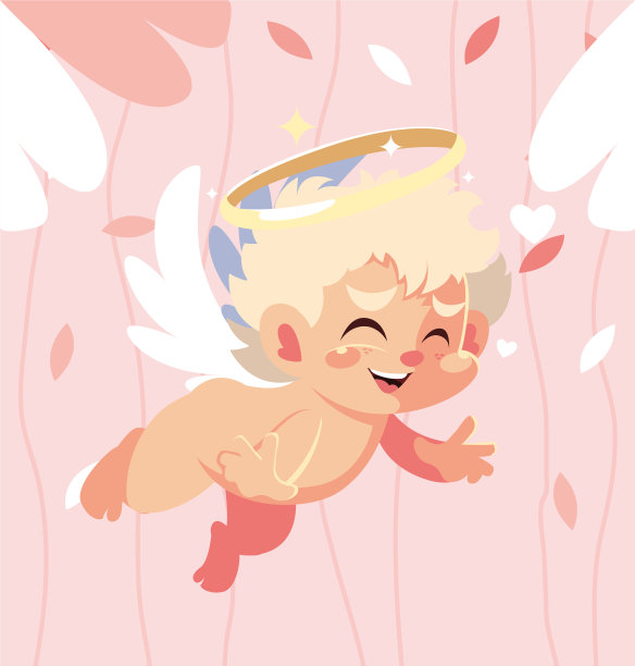可爱的丘比特天使节图片下载