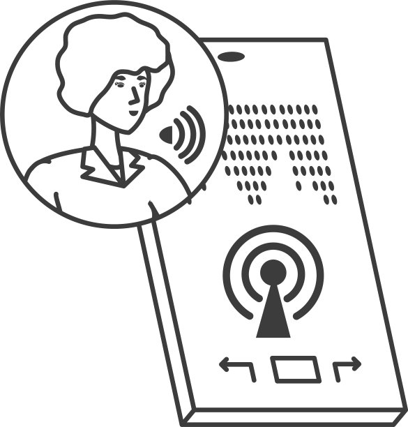 可爱的年轻女人拿着智能手机图片下载