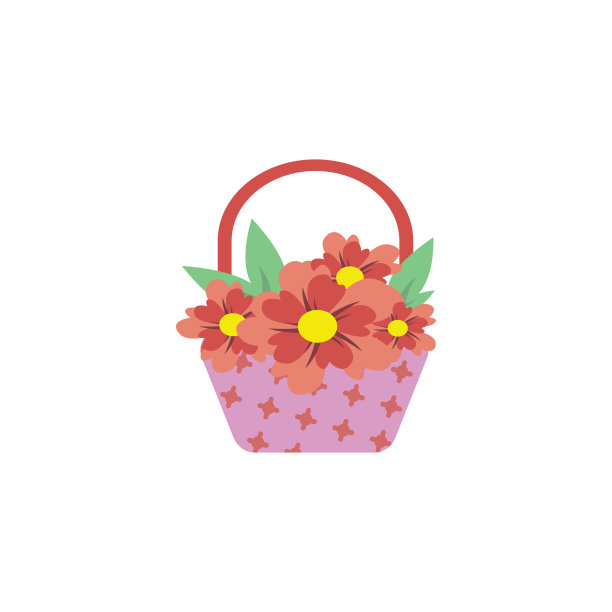 花平面设计模板向量孤立图片下载