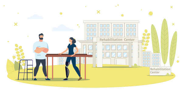 治疗师帮助残疾女性的概念图片下载