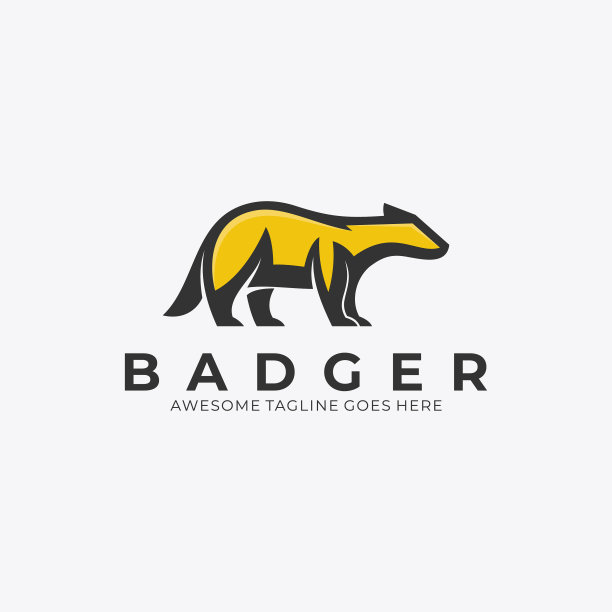 标志獾摆吉祥物卡通图片下载