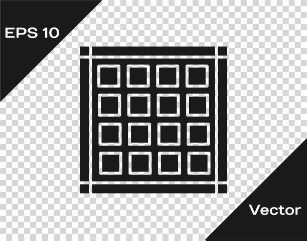 灰色方格餐巾图标孤立图片下载