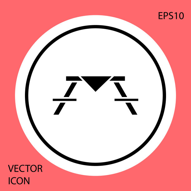 黑色的野餐桌两边都有长凳图片下载