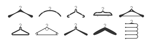 衣架的衣服时尚。图片下载