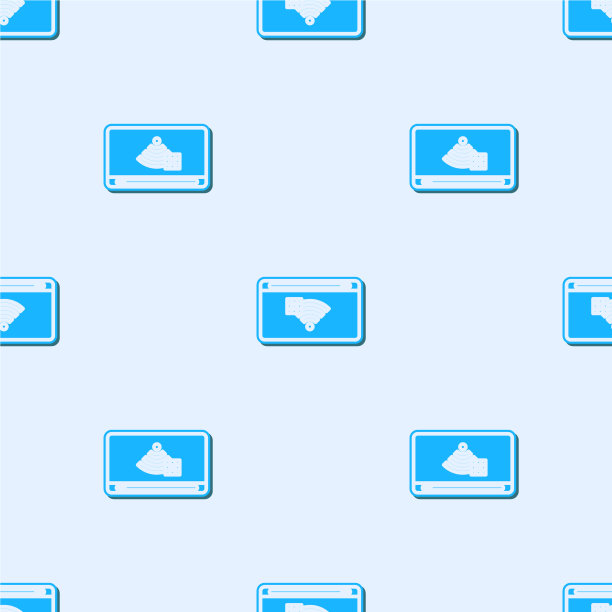 蓝线无互联网连接图标隔离图片下载