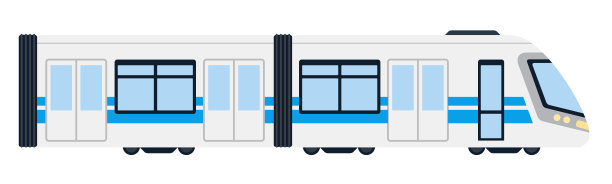 电城际列车矢量平坦孤立图片下载
