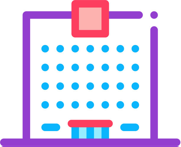 摩天大楼房子图标轮廓图片下载