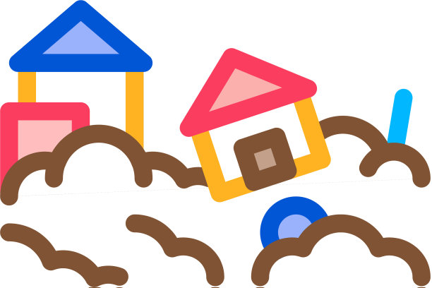 城镇飓风图标概要图片下载