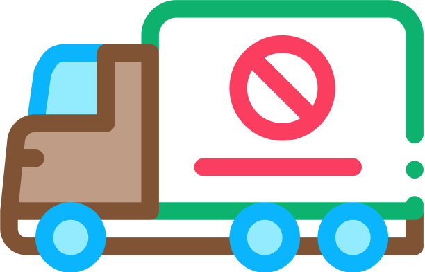 卡车十字标记图标轮廓图片下载