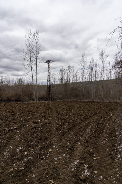 农田，刚耕过的农田图片下载