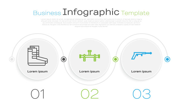 放好线靴、歧管和鱼叉图片下载