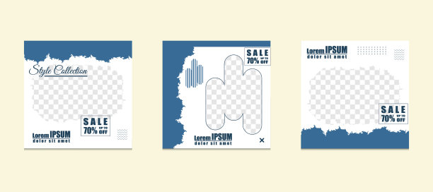 可编辑的社交媒体帖子模板图片下载